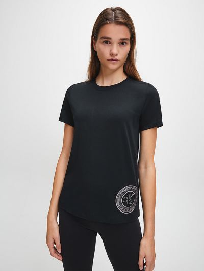 Calvin Klein Ruhák HU509141 | Calvin Klein Icon Női Lounge Póló Fekete